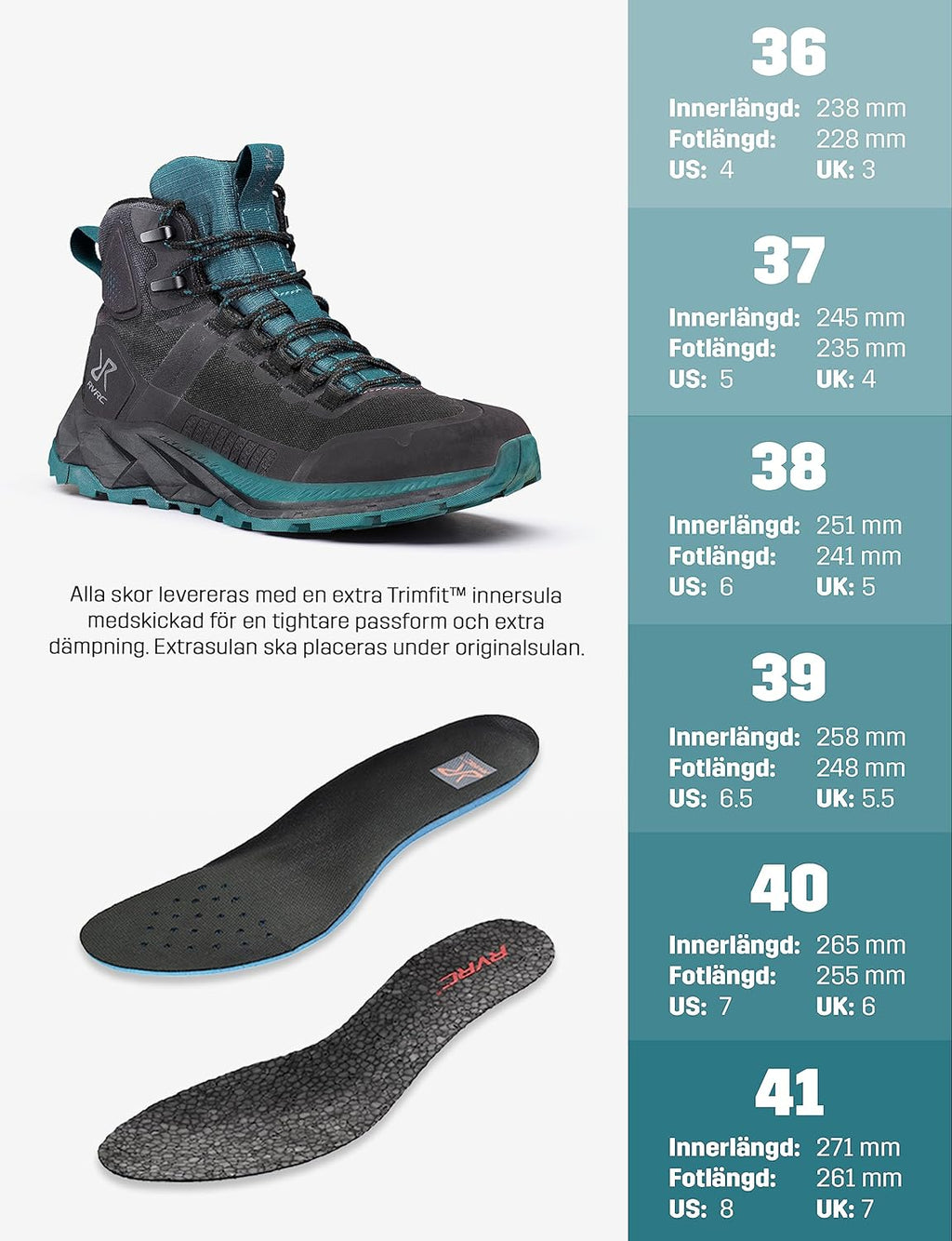 RevolutionRace Women's Phantom Trail Mid Waterproof Hiking Boots, Waterproof Hiking Shoes for All Outdoor Activities