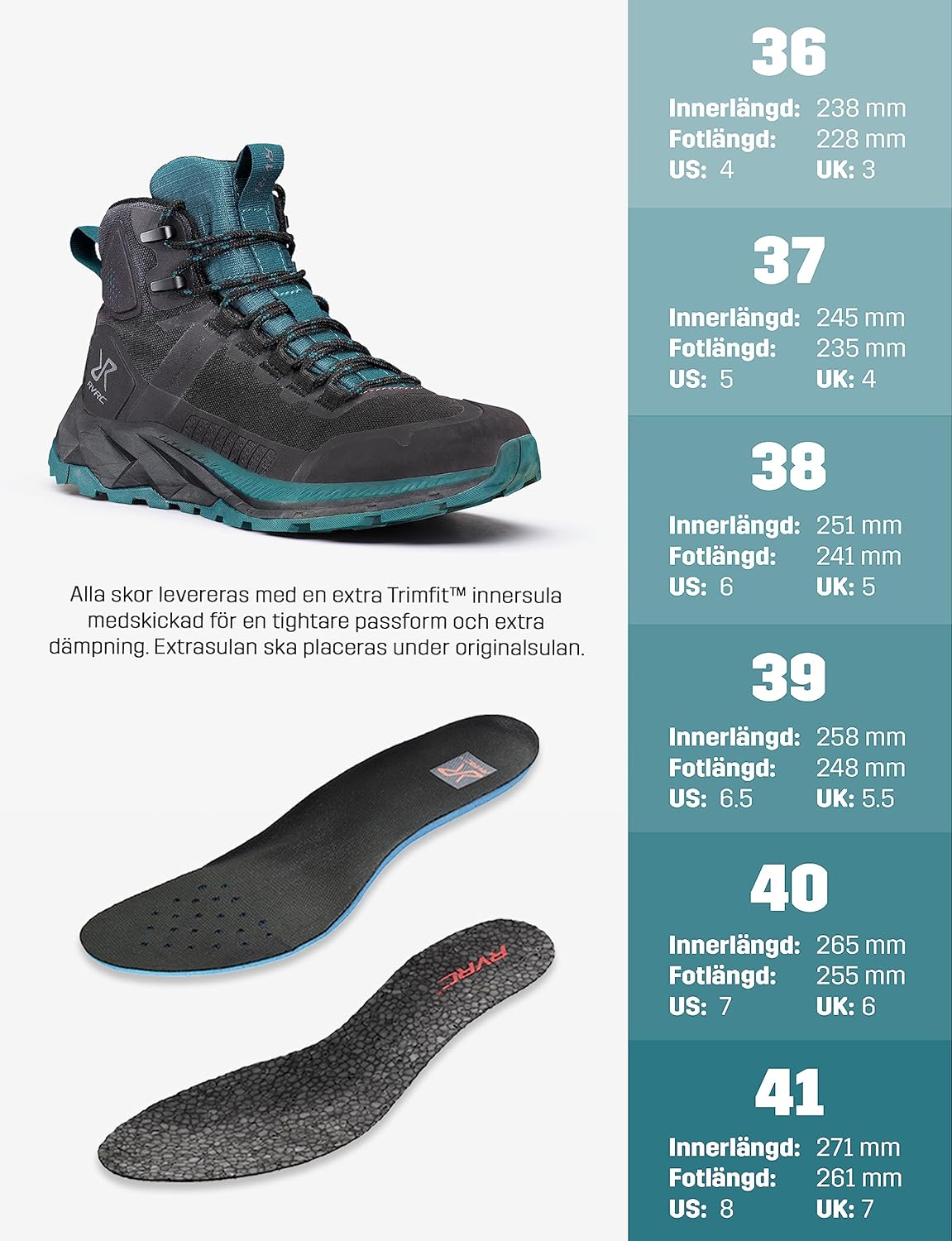 RevolutionRace Women's Phantom Trail Mid Waterproof Hiking Boots, Waterproof Hiking Shoes for All Outdoor Activities