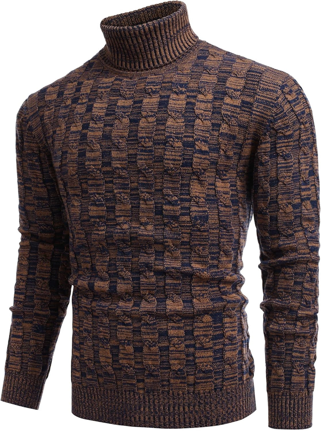 COOFANDY Men's Polo Sweater Fine Knit Long Sleeve Sweater Basic Regular Fit Pullover