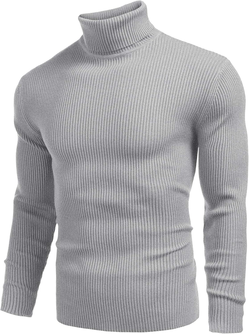 COOFANDY Men's Polo Sweater Fine Knit Long Sleeve Sweater Basic Regular Fit Pullover