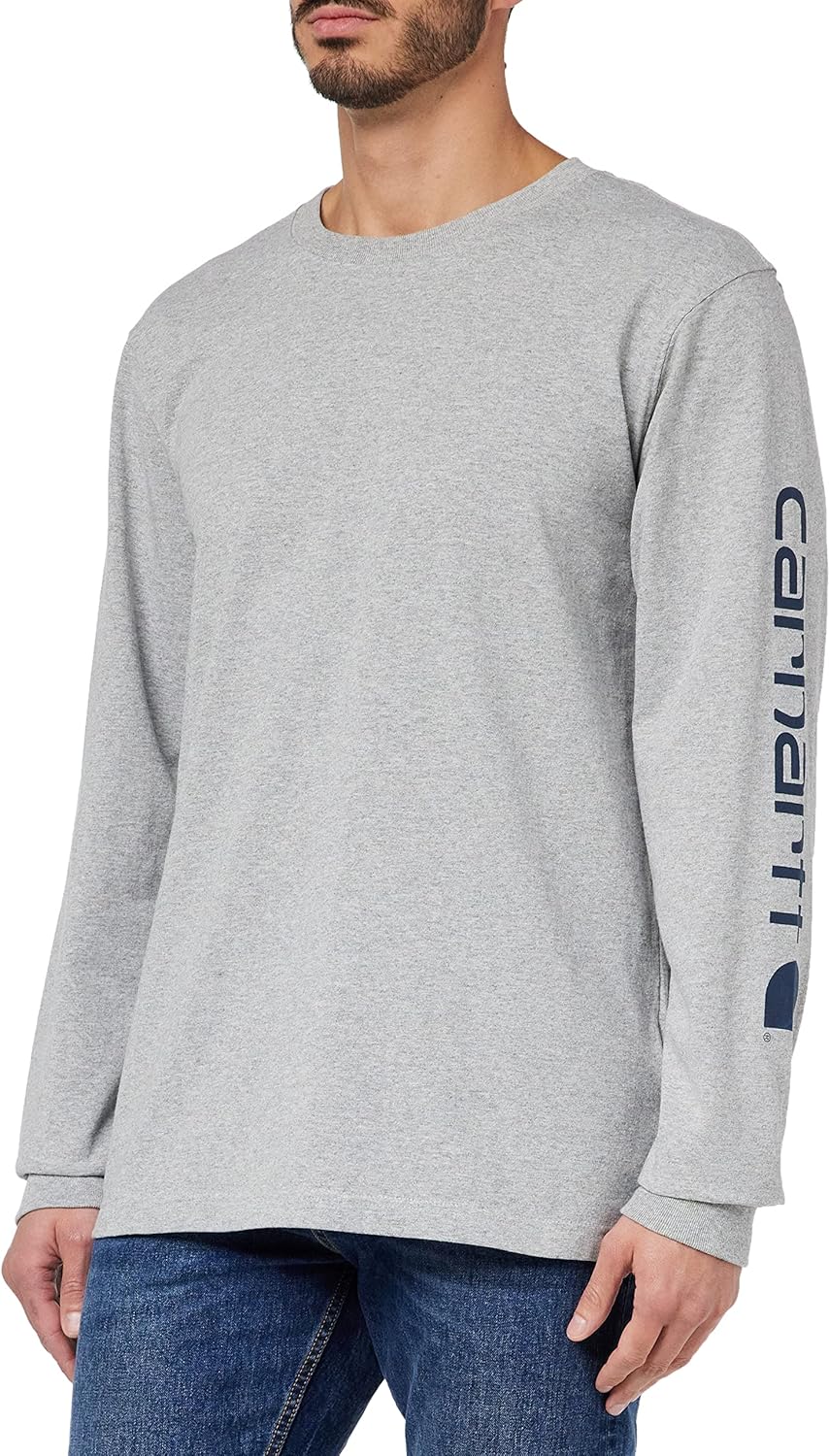 Carhartt Men's signature logo long sleeve t-shirt