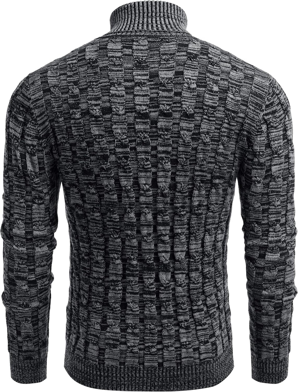COOFANDY Men's Polo Sweater Fine Knit Long Sleeve Sweater Basic Regular Fit Pullover