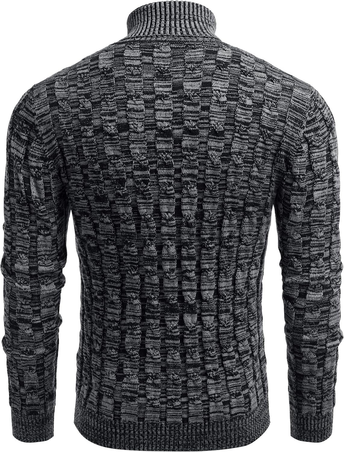 COOFANDY Men's Polo Sweater Fine Knit Long Sleeve Sweater Basic Regular Fit Pullover