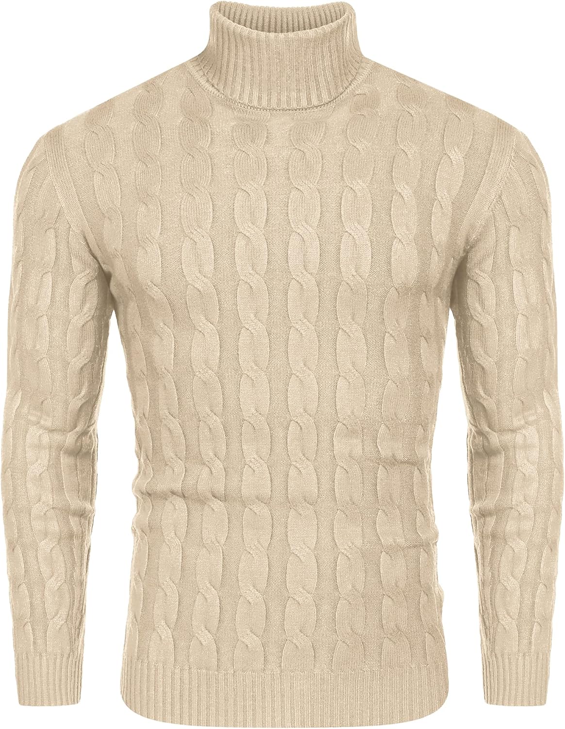 COOFANDY Men's Polo Sweater Fine Knit Long Sleeve Sweater Basic Regular Fit Pullover