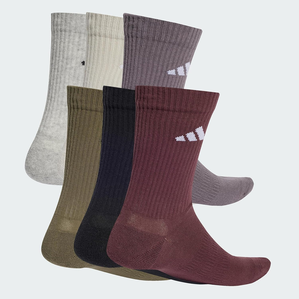adidas unisex - Cushioned Crew Socks 6 Pair
