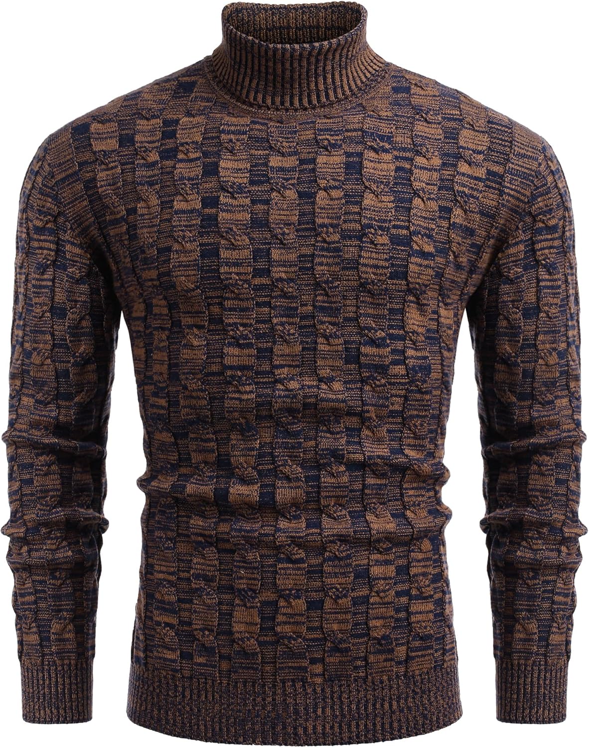 COOFANDY Men's Polo Sweater Fine Knit Long Sleeve Sweater Basic Regular Fit Pullover