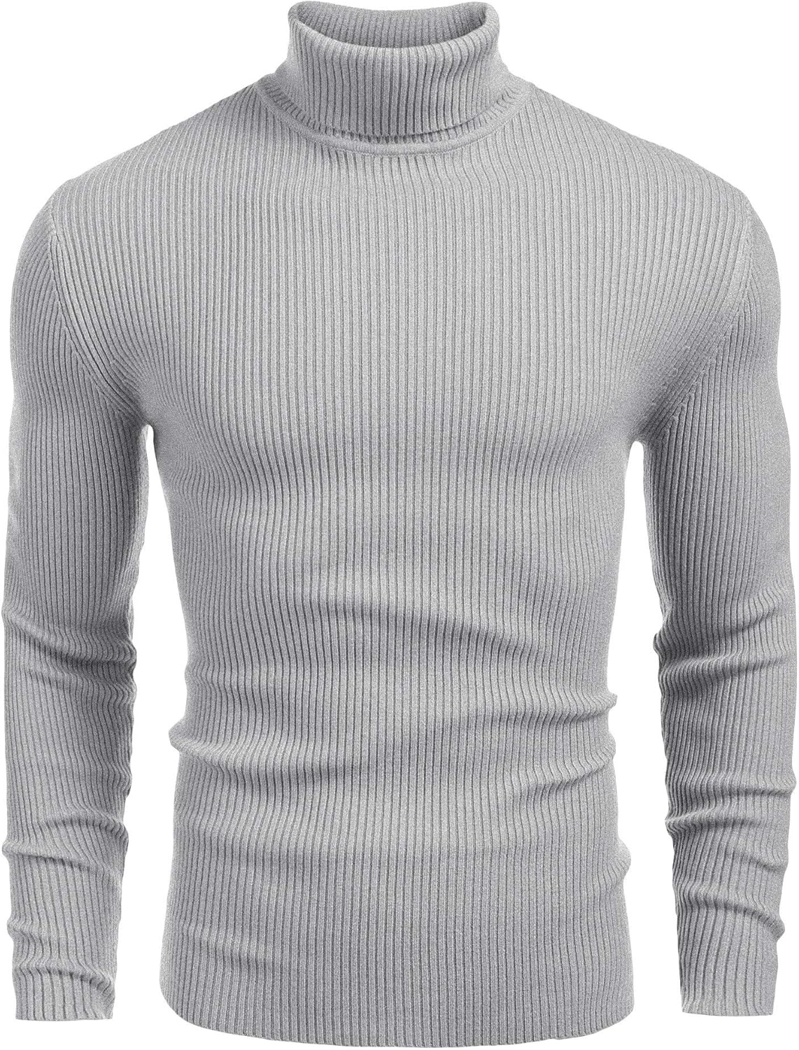 COOFANDY Men's Polo Sweater Fine Knit Long Sleeve Sweater Basic Regular Fit Pullover