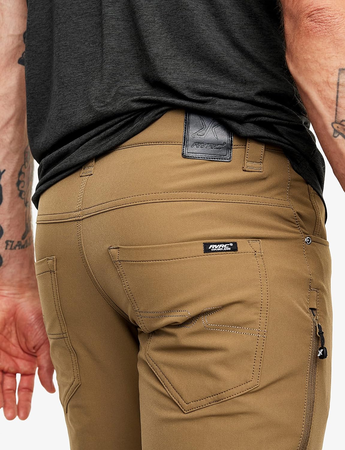 RevolutionRace Men's Explorer Outdoor Jeans, Outdoor Pants for Everyday Use and All Outdoor Activities