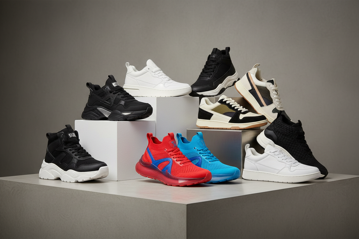 Sneakers i olika märken